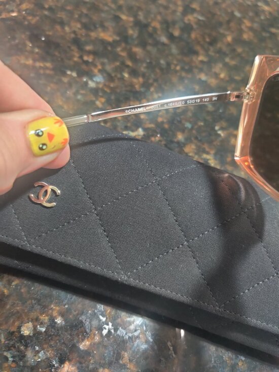 Chanel 18K Pink Gold Mirror Square Sunglasses 6051 Rose new main image 4
